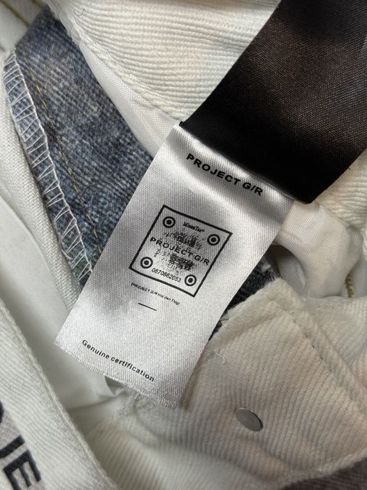 Джинсы штаны baggy jeans Project G/R opium balenciaga white fit