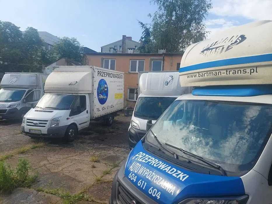 Bartman Przeprowadzki Transport Bagażówki z windą WYNAJEM AUT od 15lat