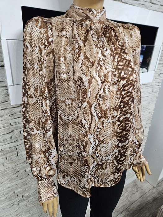 Przepiękna koszula mgiełka wężowy wzór H&M rozmiar 42