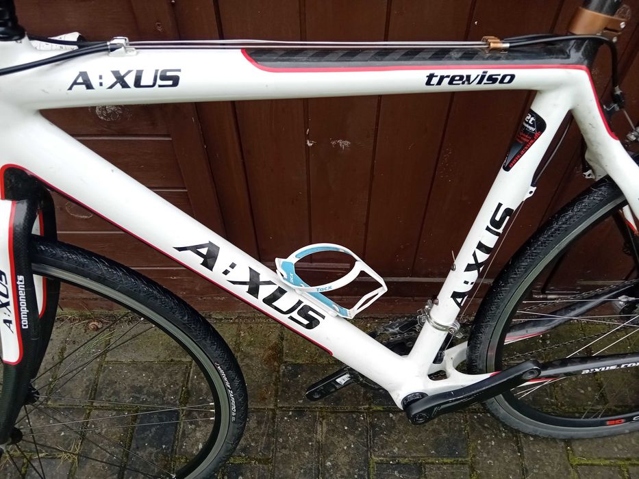 Karbonowy rower gravel, przełaj AXUS campagnolo 2x10 stan dobry