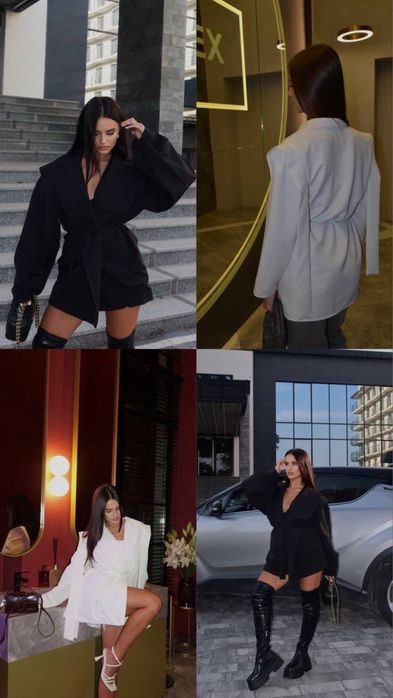 Піджак чорний оверсайс