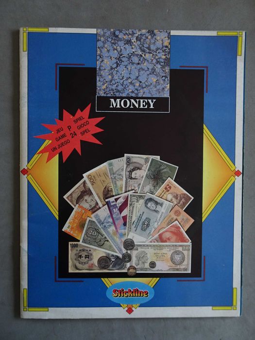 Caderneta de cromos incompleta Money (faltam 92 cromos)