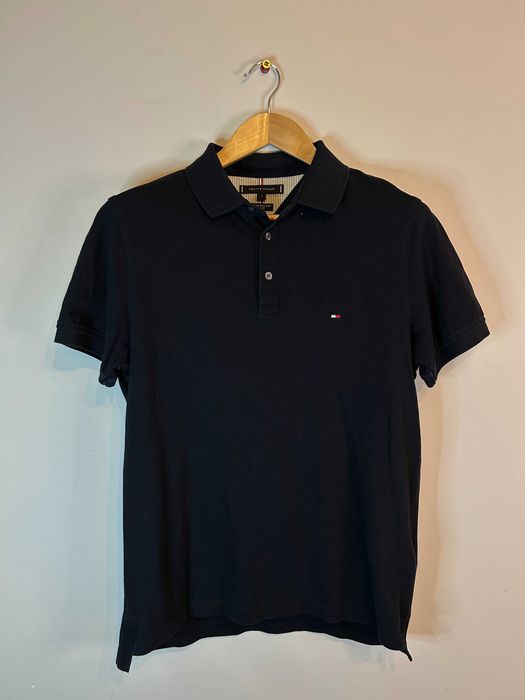 Koszulka polo Tommy Hilfiger granatowa z logiem L