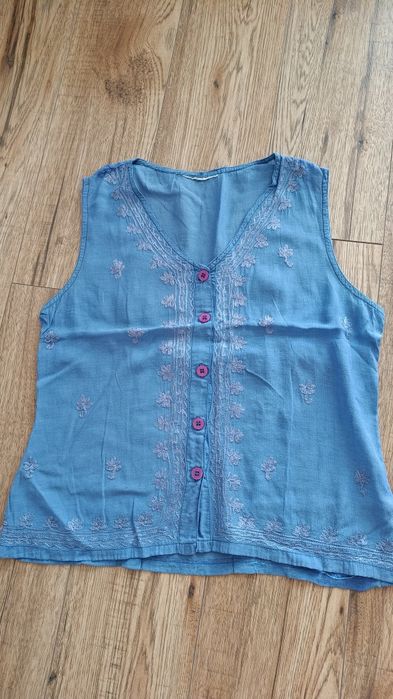 Turcja letnia koszulka na guziki S lato bluzka