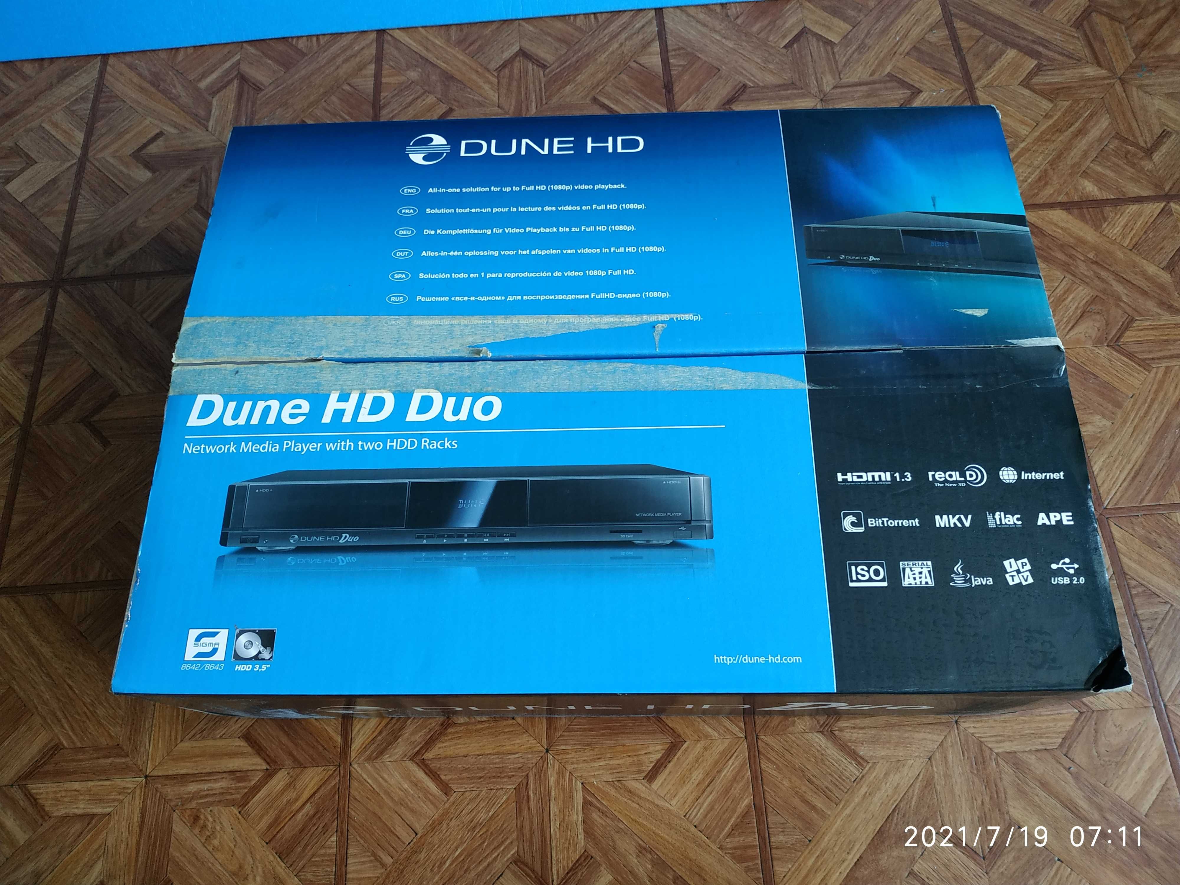 Медиаплеер DUNE HD Duo [Новый] +Torrent MKV 1080 Sd Card: 5 200.