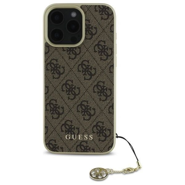 Etui Guess do iPhone 16 Pro Max Hardcase Charms Brown