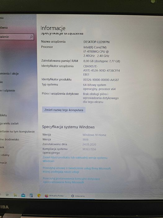 Toshiba P75  A7200