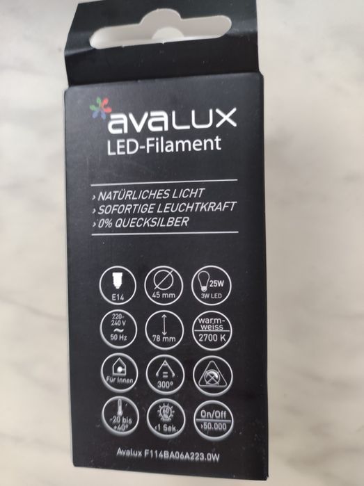 Żarówka LED E14 250lm AvaLux 10sztuk