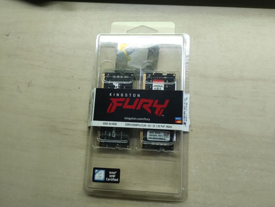 Память DDR Kingston DDR4 32GB(2х16) KIT 3200 FURY Impact
