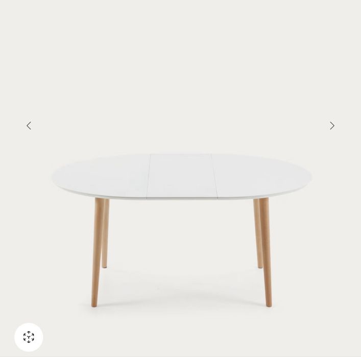 Conjunto Mesa de jantar oval extensivel + 5 cadeiras