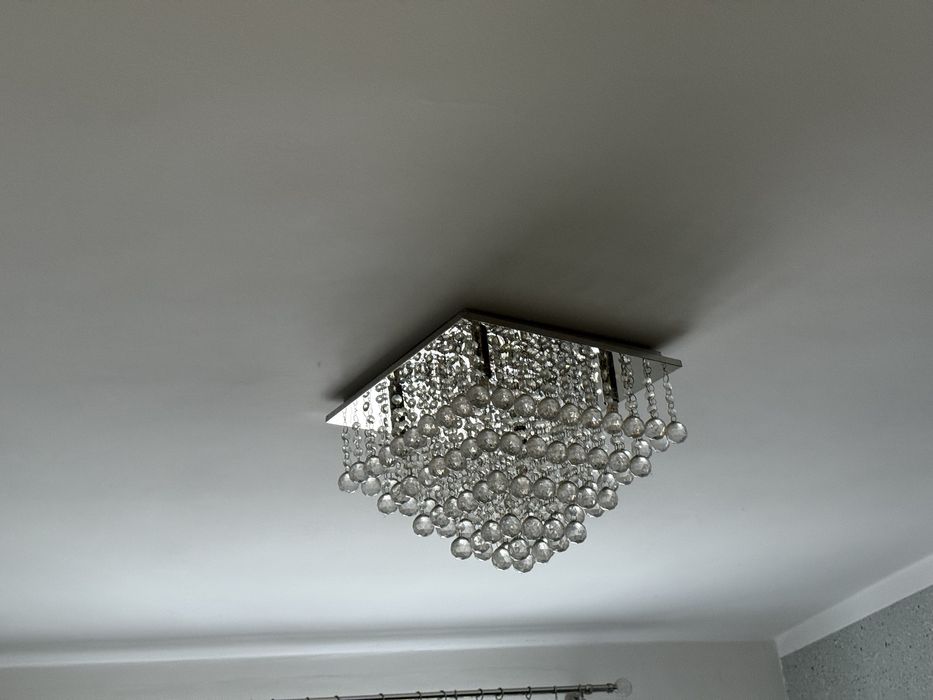 Żyrandol kryształowy lampa sufitowa 4x8W