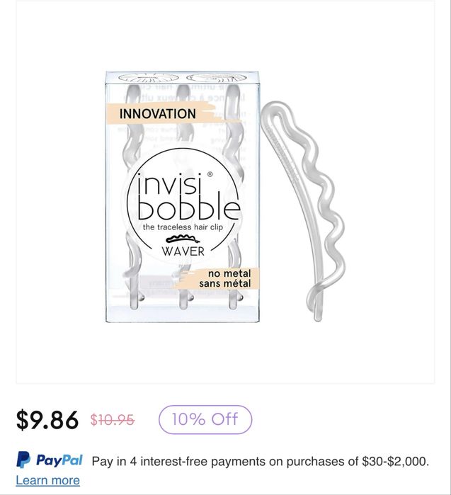 Шпилька для волосся invisibobble WAVER Crystal Clear