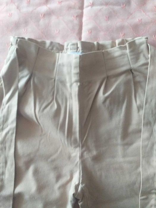 Calças beije em sarja, da ZARA KIDS 11-12 anos