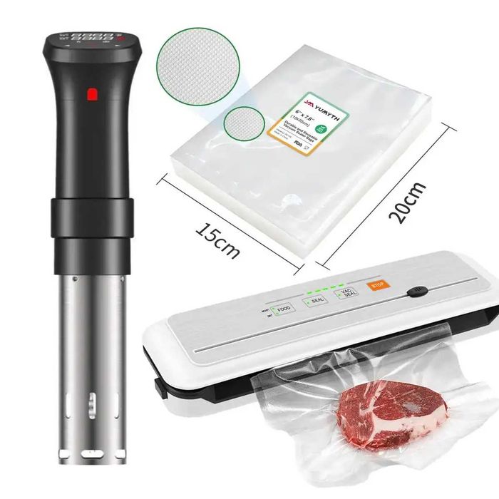 Набір Sous-vide - вакууматор (вакуумний пакувальник) + сувід+ пакети