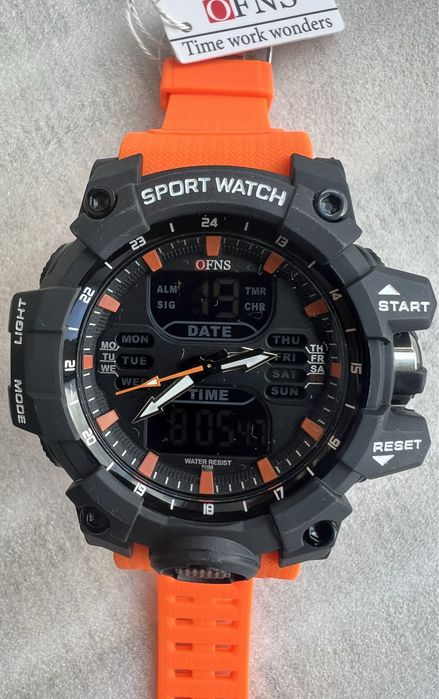 Годинник S6126 Black Orange OFNS SANDA 55мм