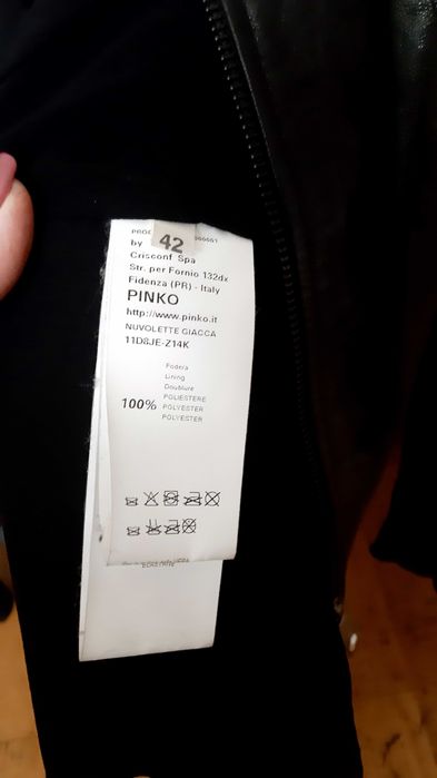 Kurtka skórzana pinko
