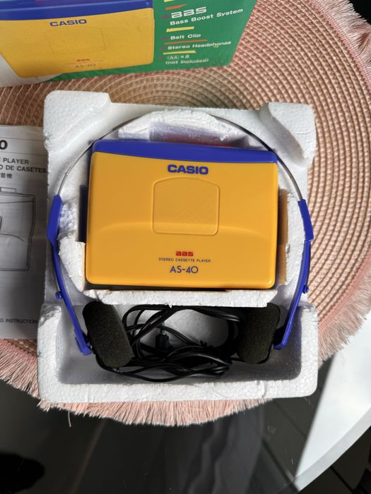 Walkman Casio AS-40 super stan komplet