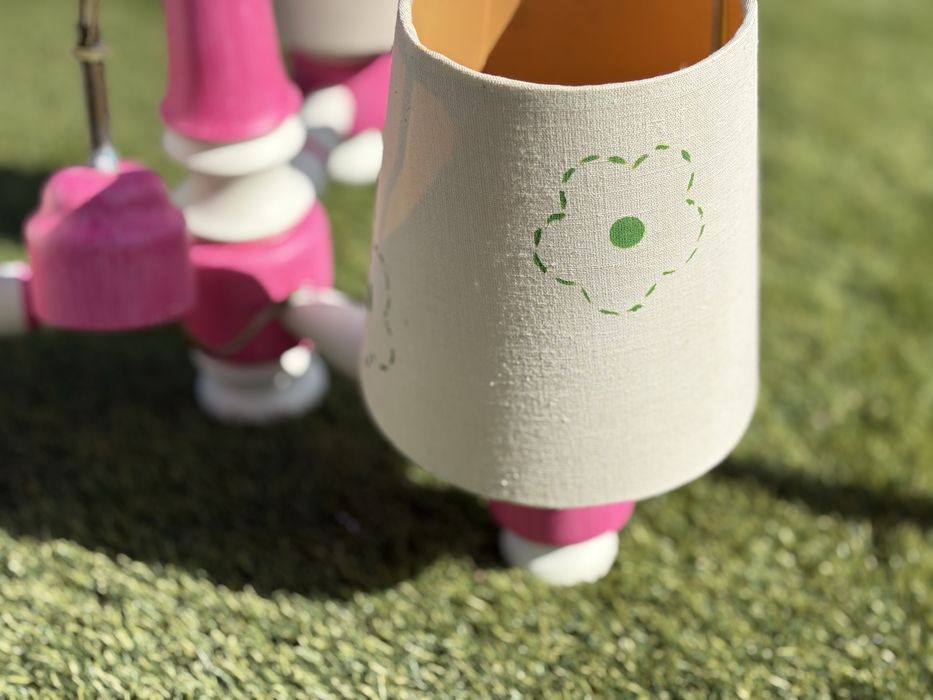 Conjunto de candeeiro de mesa e de teto