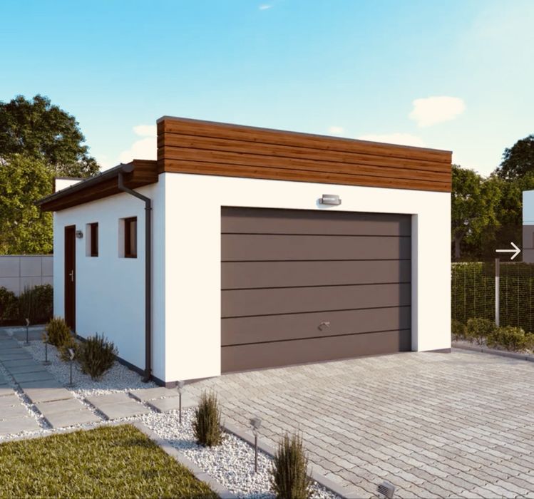 Projekt garazu 35m2 - ProArte G339C L - Extradom