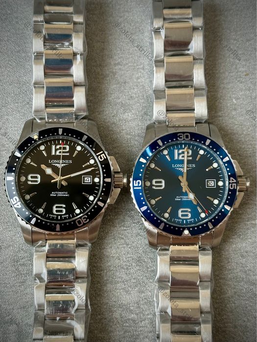 Чоловічий годинник дайвер LONGINES HYDROCONQUEST L3.841.4.96.6 41/44мм