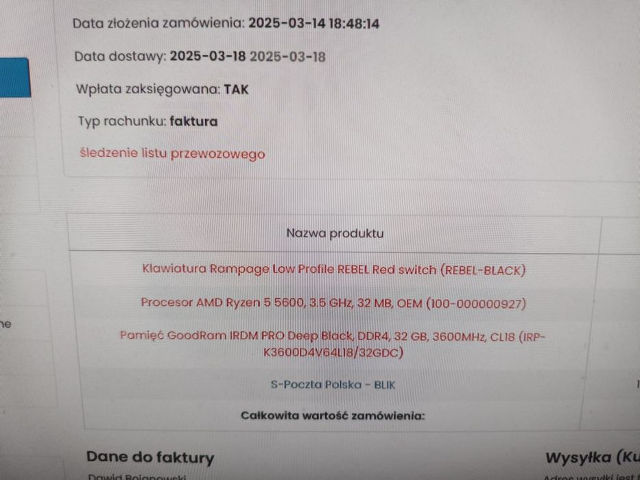 Komputer Ryzen 5 5600, RTX 4060 , 32gb RAM