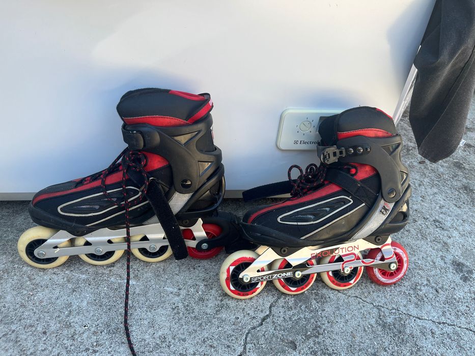Patins em linha com travões novos