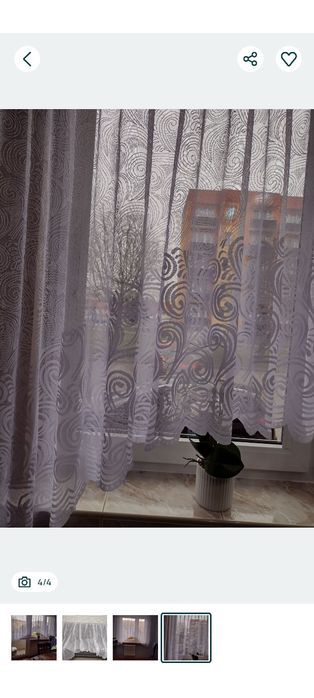 Sprzedam nową gotową firankę na taśmie