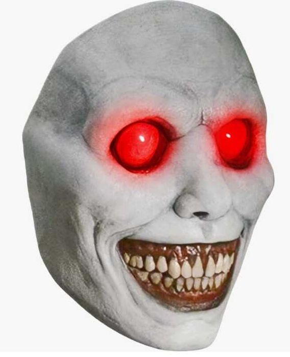 Lateksowa, straszna maska na Halloween z oczami LED Chuankefanxing