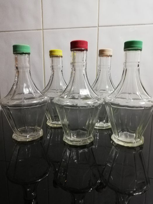 Conjunto 5 Garrafinhas de Vidro