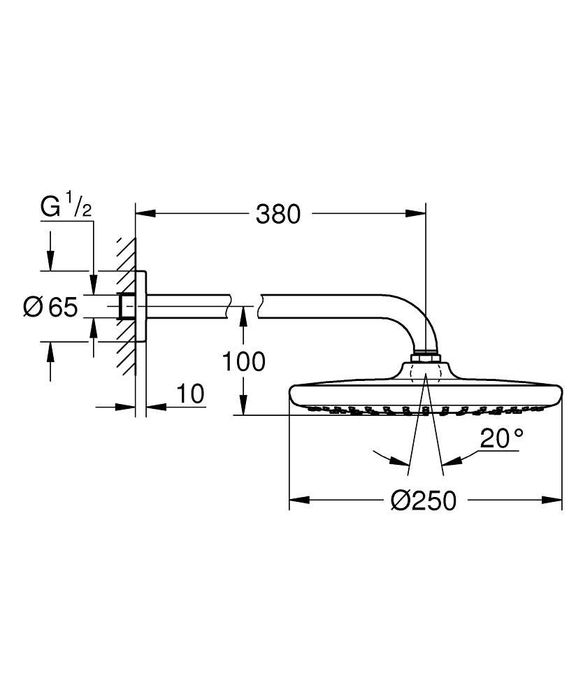 Bateria natryskowa podtynkowa Grohe Essence New chrom