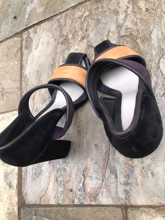 Kenzo 37 piękne markowe buty czółenka luksusowe skóra słupek