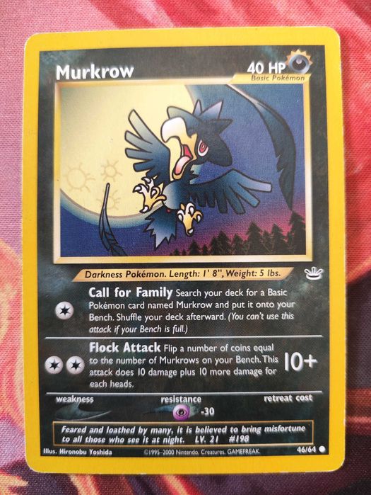 Cartas pokemon 8 cartas darkness