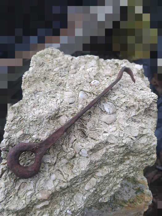 Старинная кованая Щеколда оберег дома защитный Амулет ОбменНа смартфон