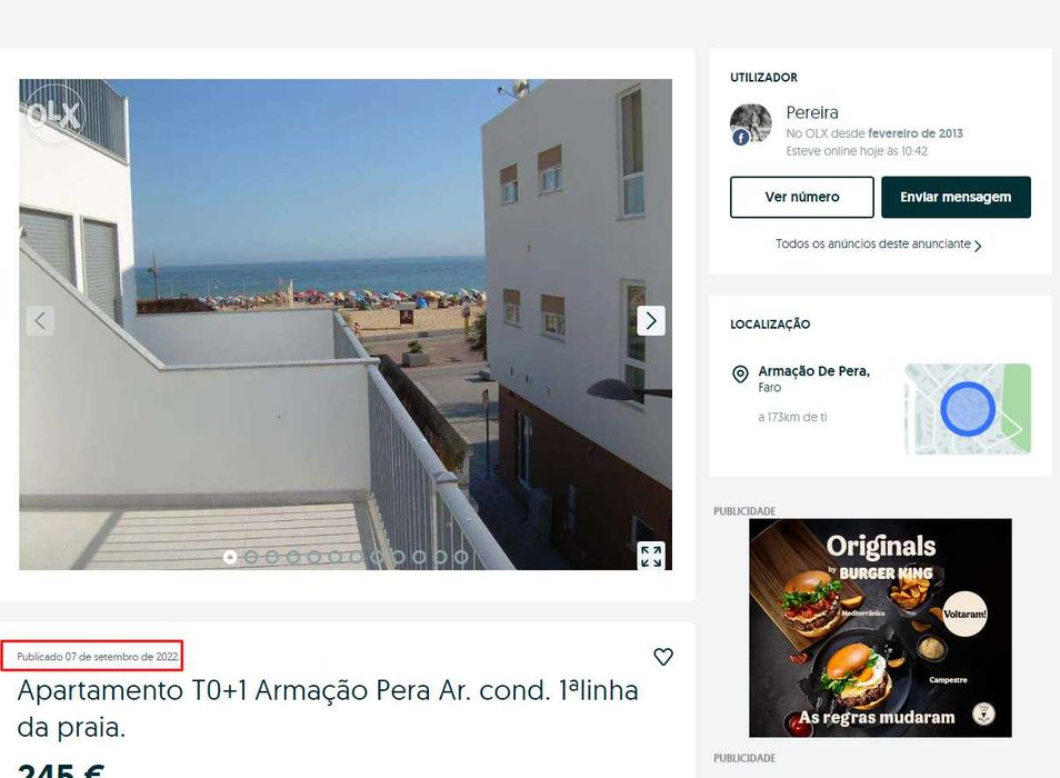 T0+1 na 1a linha da praia ar condicionado