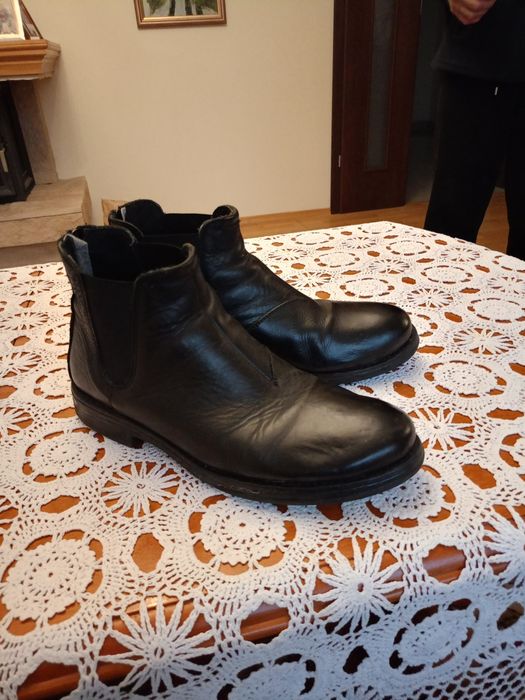 Skórzane buty męskie -REPLAY.
