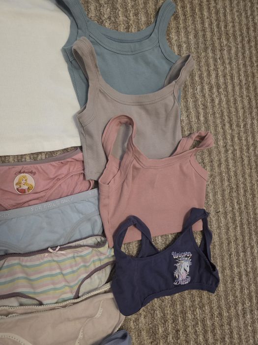 Набор белья для девочки 7-9лет топ майка zara