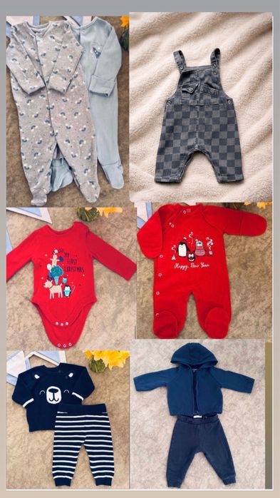 Ромпер костюм чоловічок сліпи боді джинси next CA костюм пінетки carter’s 0-3-6-9 м