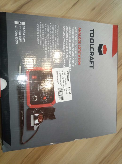 Stacja lutownicza TOOLCRAFT ST-80A, 80 W, 150 - 450 °C, zaw. grot