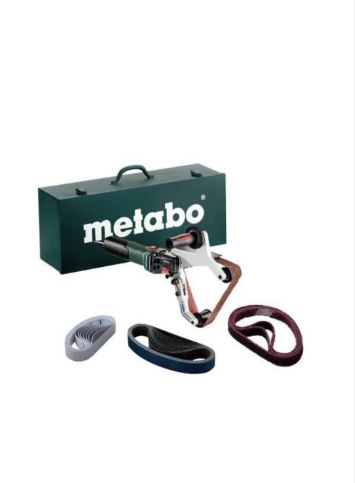 Стрічкова шліфувальна машина для труб Metabo RBE 15-180 Set