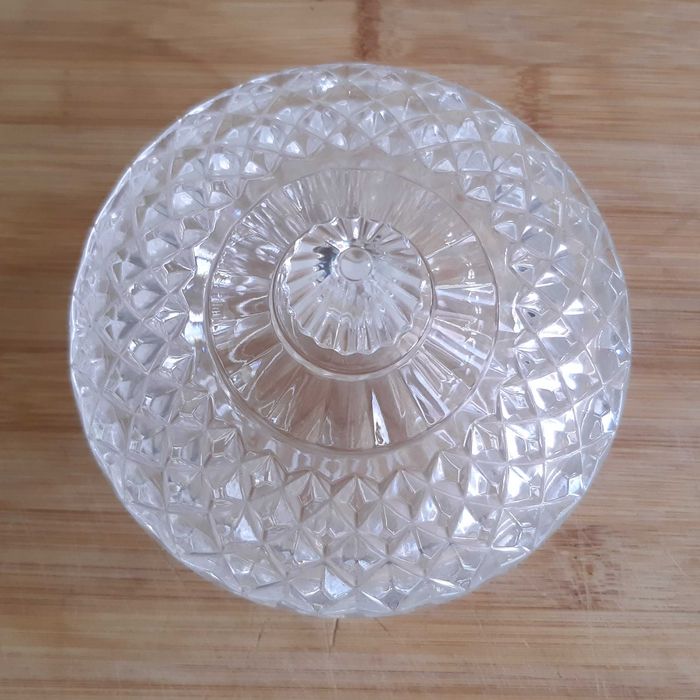 Antiga Pequena Bomboneira c/ Tampa Cristal D'Arques