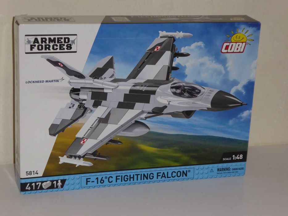 Cobi 5814 Myśliwiec F-16C  Fighting Falcon + Pilot,  stan Idealny Wroc