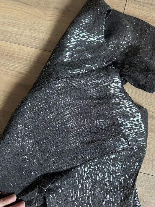 38 poppy lux święcacą sukienka srebrna nitka sylwester impreza