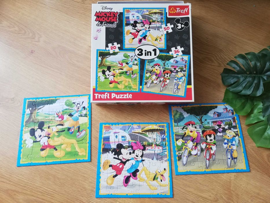 Puzzle Trefl-3 w 1-Mickey Mouse/Disney