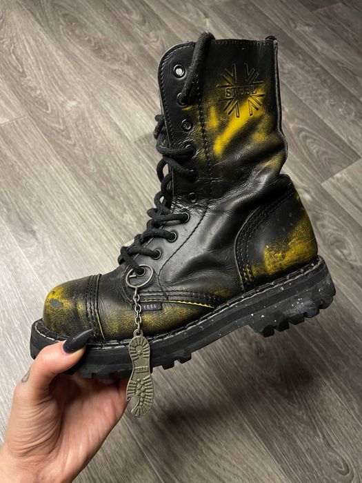 Ботинки Steel , new rock , dr martens