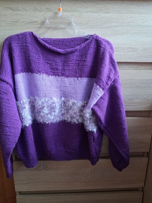Sweter fioletowy