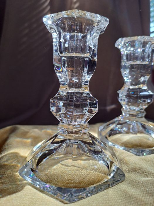 Świeczniki szklany huta szkła Irena