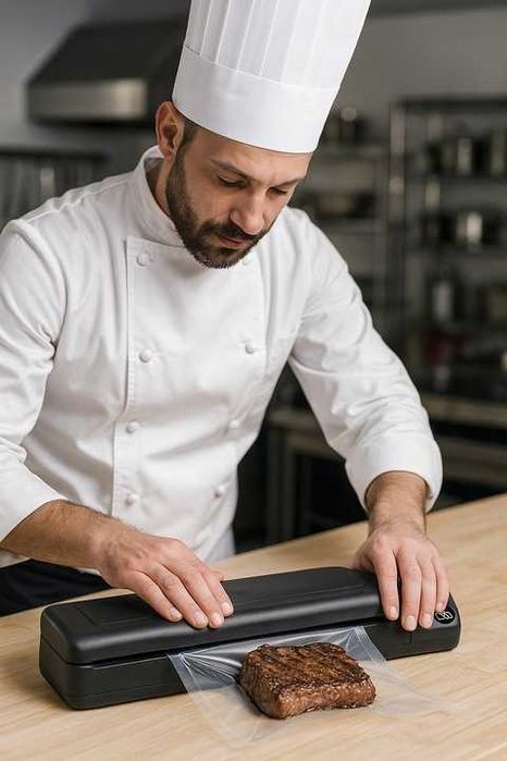 ZESTAW Zgrzewarka próżniowa pakowarka do pakowania żywności automat
