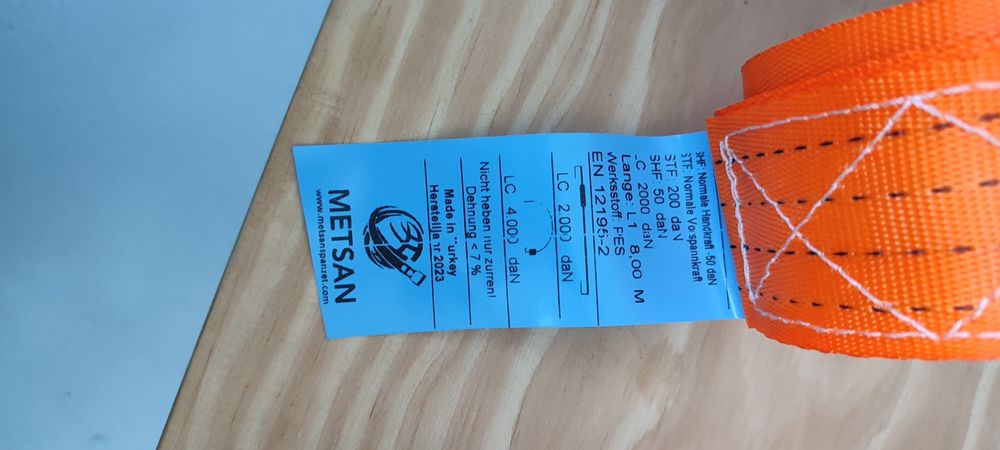 Conjunto Cinta+Roquete, 5 metros, 2 toneladas/2000Dan