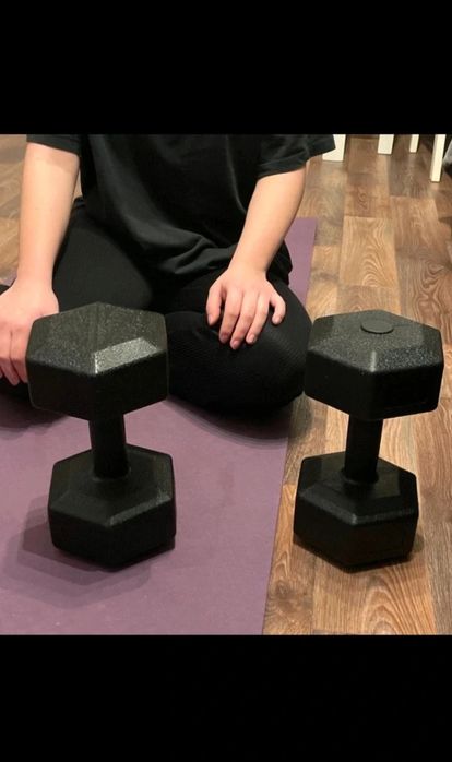 Hantle 2x5kg fitness siłownia ciężarki ciężary