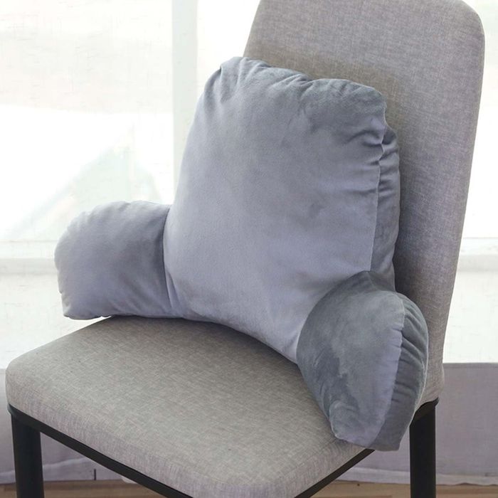 Poduszka lędźwiowa do czytania szara